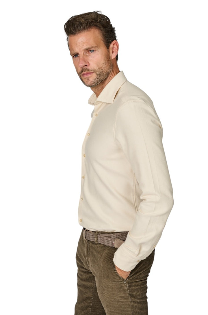 Stenstroms Men hemd lange mouwen heren ecru SLIMLINE 7127119035 050