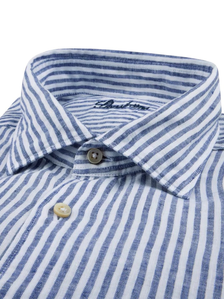 Stenstroms Men hemd lange mouwen heren marine Slimline 7747218787 182