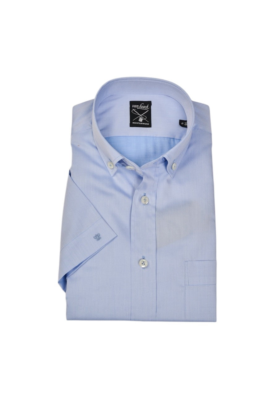 Van Laack Men hemd korte mouwen heren blauw 154096 740 ROY-S-TF