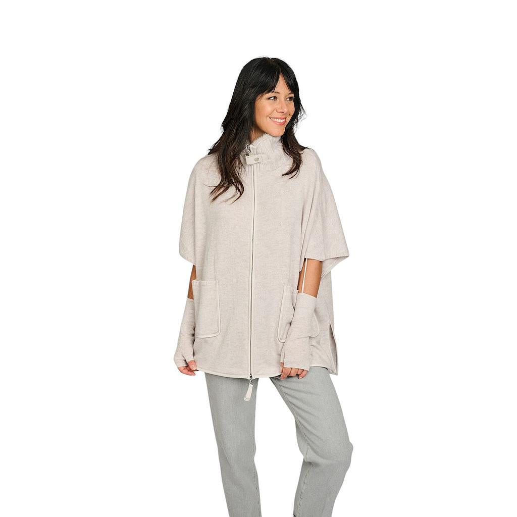 max-moi-poncho-dames-grijs
