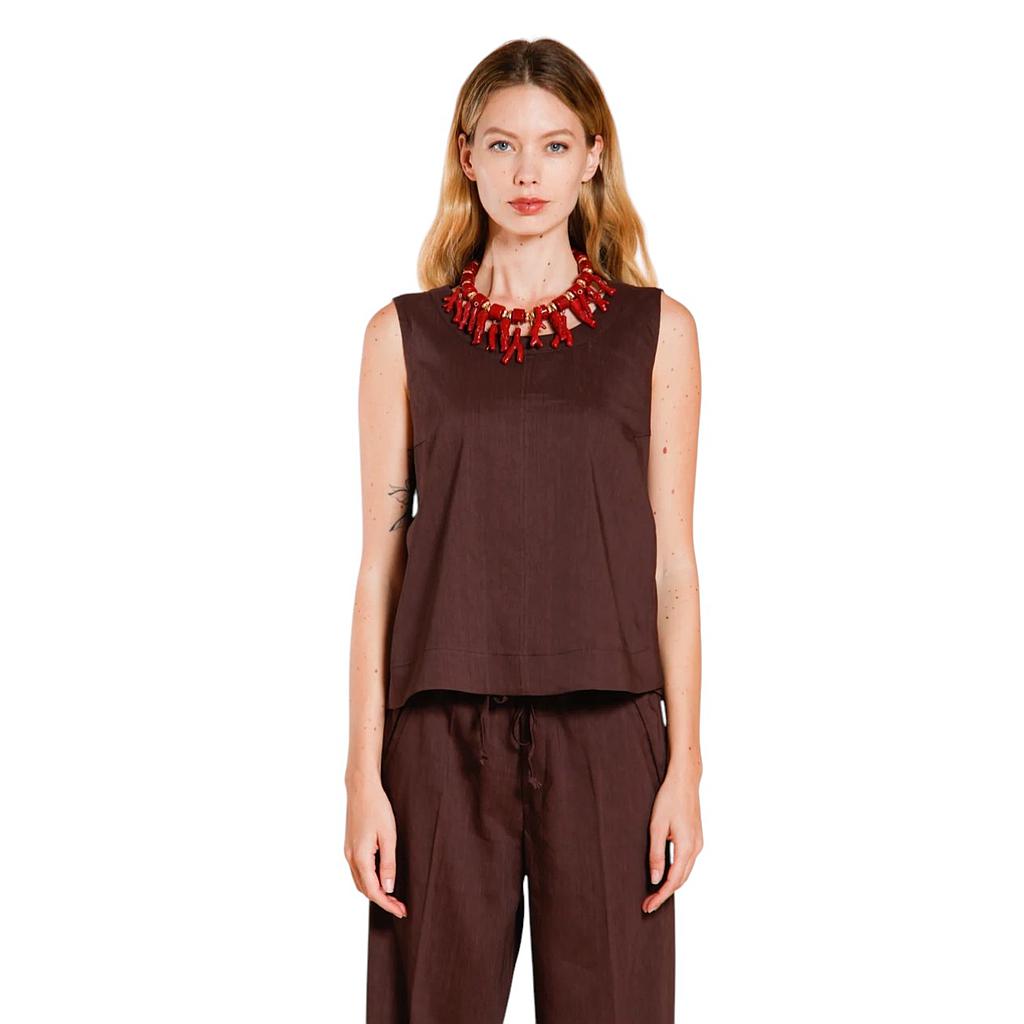 masons-women-topje-dames-bruin