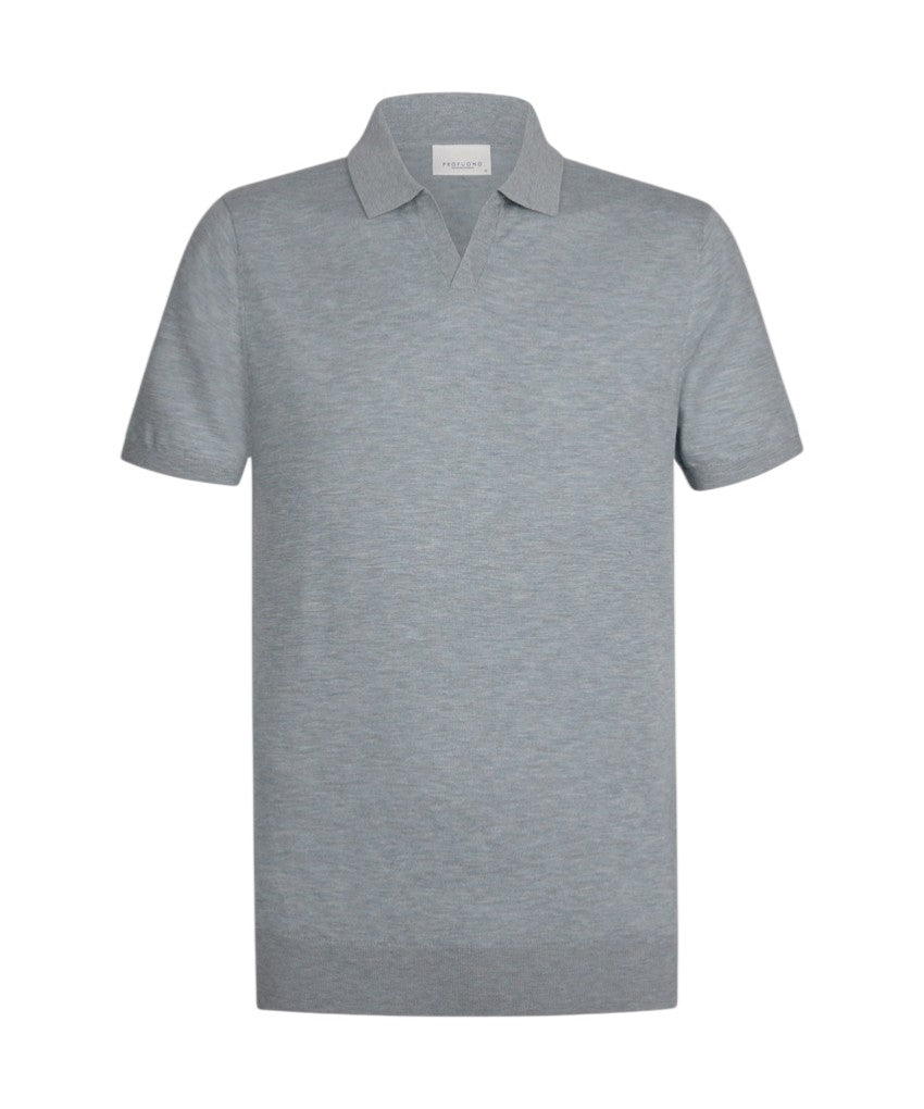 profuomo-polo-shirt-korte-mouwen-heren-blauw