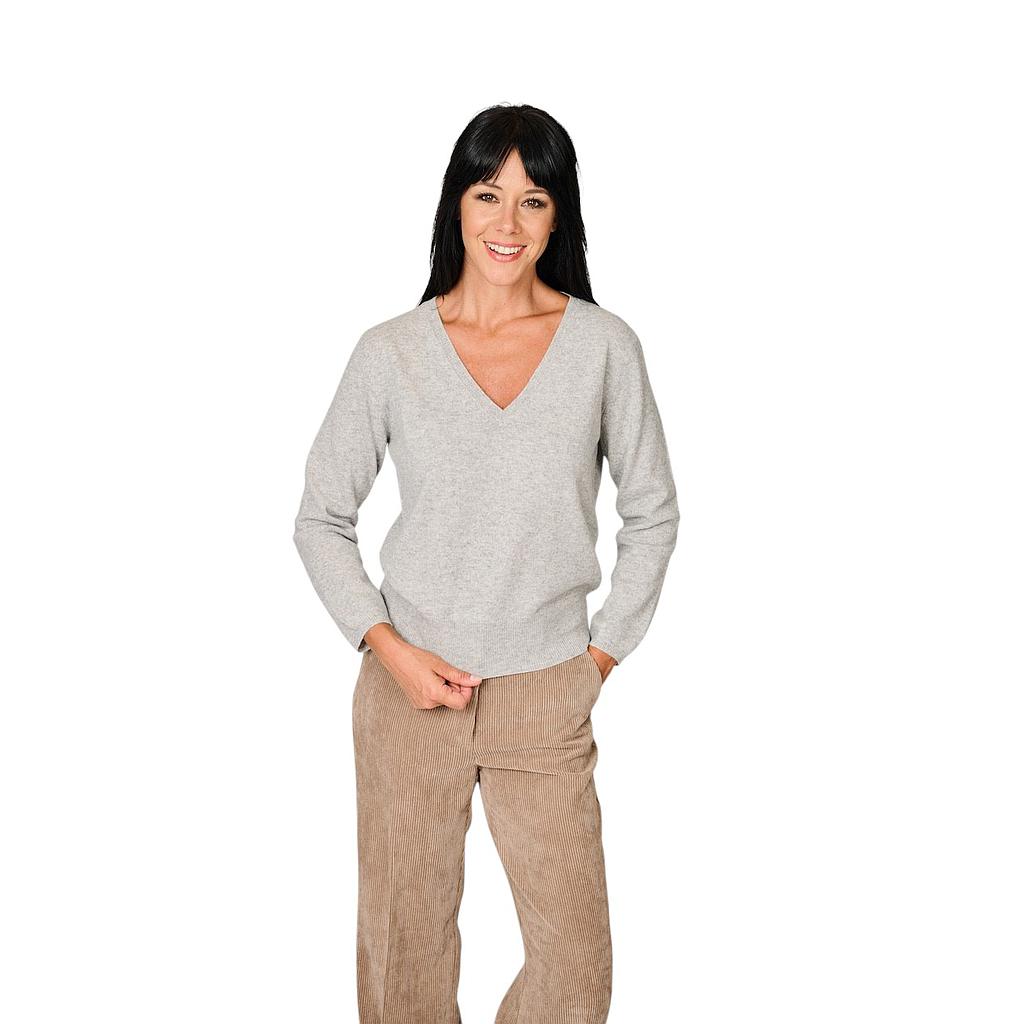 anneclaire-Pullover-V-Ausschnitt-Damen-grau-d1839-857-621