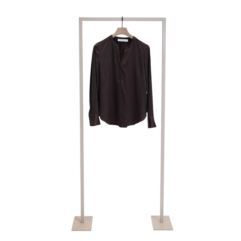 Herzens women's brown Emilia blouse — front product view